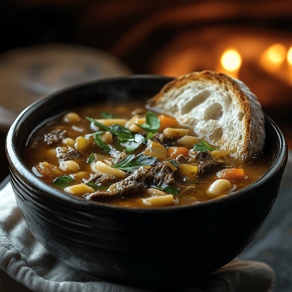Beef Minestrone Soup