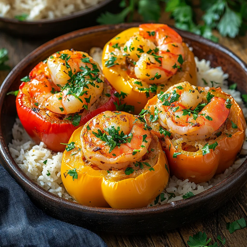 Shrimp Stuffed Bell Peppers