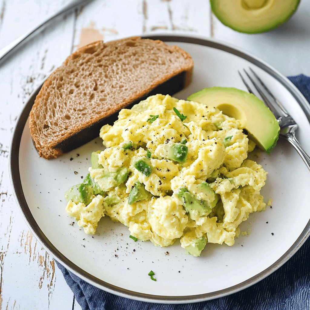 Avocado Scrambled Eggs